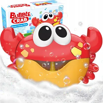Hračka pro nejmenší STROJEK NA VÝROBU PĚNOVÝCH BUBLIN DO VANY KRAB ZABAWKA DO KĄPIELI BUBLINY