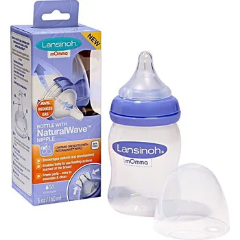 Kojenecká láhev Lansinoh Kojenecká láhev 160 ml se savičkou NaturalWave