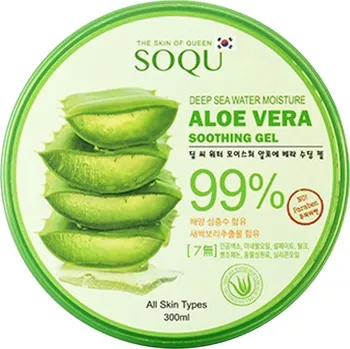Koupelová kosmetika Soqu Aloe Vera aloe gel na obličej, tělo a vlasy, 300 ml
