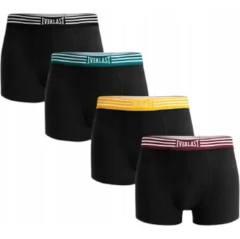 Pánské spodní prádlo EVERLAST pánské bavlněné boxerky 4 ks vel. XXL mix barev