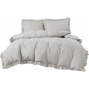 Povlečení POVLEČENÍ 160x200 Z MIKROVLÁKNA S VOLÁNKEM JEDNOBAREVNÉ