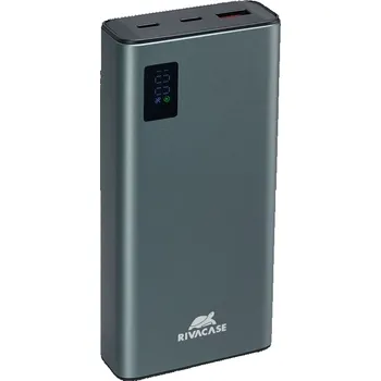Powerbanka Riva Power VA1022 powerbanka 20000mAh QC/PD kovové tělo, LCD