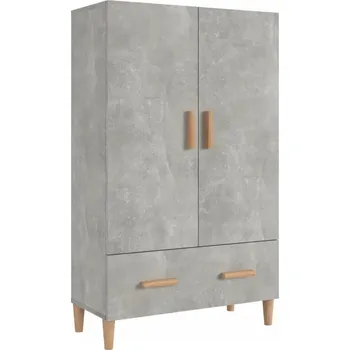Komoda Skříňka, šedá betonu, 70x31x115 cm, materiál dřevo