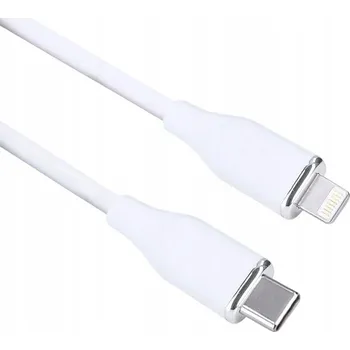 Datový kabel USB-C, Lightning kabel, USB-C konektor - Lightning konektor, silikon, 1m