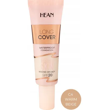 Make-up HEAN Long Cover Perfect Skin SPF20 Voděodolný podkladová báze C4 Warm Beige