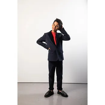 Dětské kalhoty s bavlnou Coccodrillo ZC5120101EJB námořnická modř 59X, vel. 116