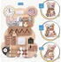 Activity board iMex Toys Montessori senzorická manipulační tabule 40 x 30 cm Smart Bear