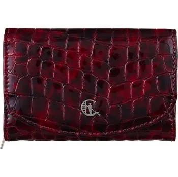 Podprsenka Canaletto peněženka z pravé lícové kůže červená - dámská