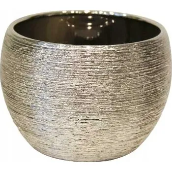 Květináč Keramický Květináč , šedý Polnix 9 cm x 11 x 9 cm