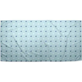 Osuška Sablio Ručník Srdce na modré - 30x50 cm