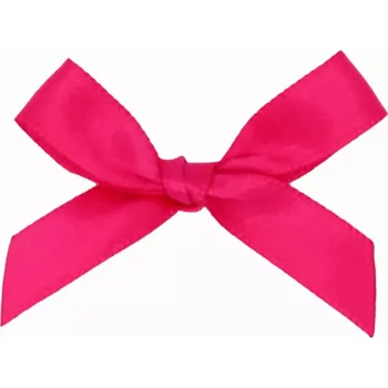 Stuha Saténová mašle 10 mm/5 cm x 3,5 cm (25 ks) fuchsiová