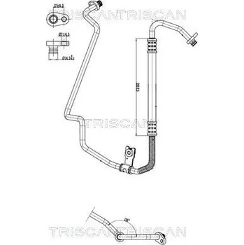 Vedení klimatizace Vysokotlaké / nízkotlaké vedení, klimatizace TRISCAN 9010 28099