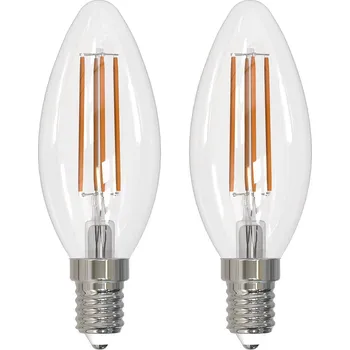 led svíčka Arcchio LED žárovka E14 svíčka, sada 2 kusů, 3000 K 2,2W LED-Kerzenlampe transparentní