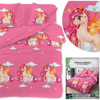 Povlečení Povlečení z mikrovlákna 160x200 Jednorožec 2509