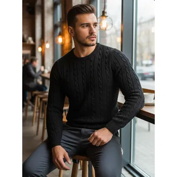 Pánský svetr pánský rolák WX1877 Barva: Černá, Velikost: XL