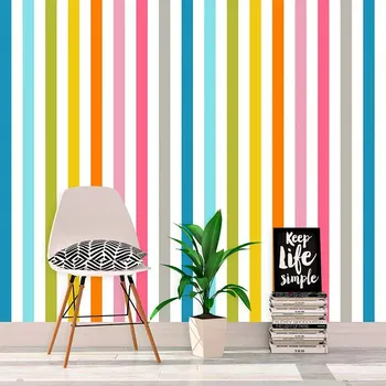 Tapeta Sablio Tapeta Barevné proužky - 336x220 cm