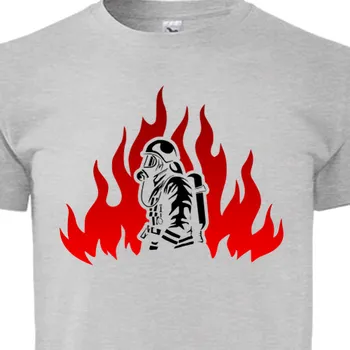 Tričko Hasiči | Pánské tričko Hasič v ohni