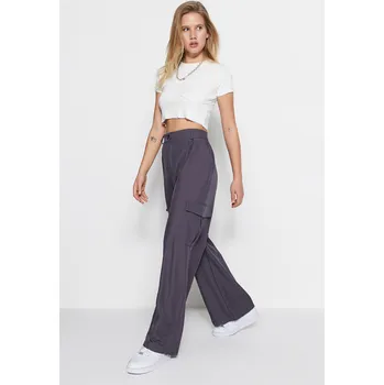 Dámské kalhoty Dámské kalhoty Trendyol Trendyol šedá 2310865