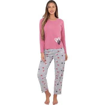 Pánské pyžamo Pyžamo DU PI FP 009.84 růžové XL