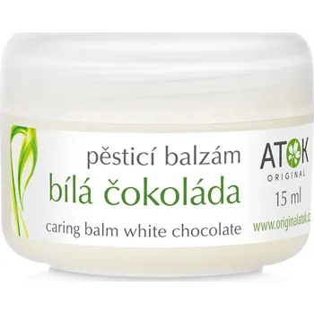 Original Atok Pěsticí balzám Bílá čokoláda Objem: 15 ml Tělový balzám Original Atok Pěsticí balzám Bílá čokoláda Objem: 15 ml