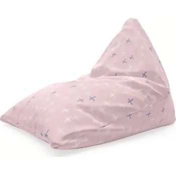 Sedací pytel Sablio Sedací vak Triangl Barevné křížky: 120 x 100 x 100 cm