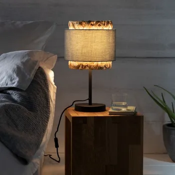 Brilliant 94551/22 Stolní lampa WATERLILLY ŠEDÁ + vodní hyacint