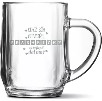 Sklenice Sablio Půllitr Když Bůh stvořil prababičky: 0,5