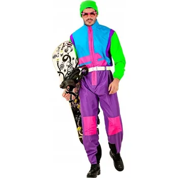 Karnevalový kostým KOSTÝM SNOWBOARDISTA ZIMA SNOWBOARD KOMBINEZA L