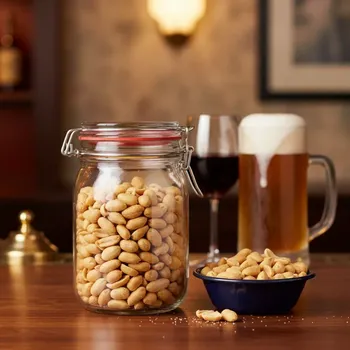 Bonbon RETRO – arašídy pražené solené 400 g (arašídy loupané pražené 98 %, sůl 1,5 %, rostlinný řepkový olej 0,5 %)