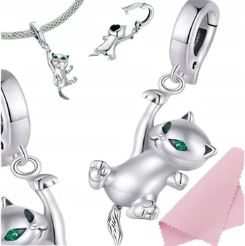 Přívěsek Přívěsek na náramky kočka kotě mazlíček stříbrný přívěsek stříbro s925