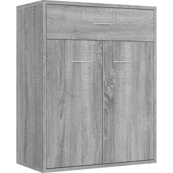 Šatní skříň Skříňka, šedý dub sonoma, 60x30x75 cm, materiál