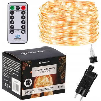 Vánoční dekorace Vánoční osvětlení na stromeček Springos venkovní 33 m 201 - 300 světýlek