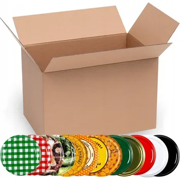 Sklenice Šroubovací Víčka na sklenice, uzávěry na sklenice fi82 karton