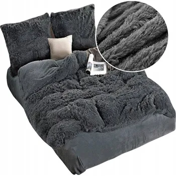 Povlečení SILNÁ/HRUBÁ FUTRZOVÁ POVLEČENÍ 160x200 TEPLÁ ZIMNÍ NA ZIMU PŘÍJEMNÁ SADA POVLEČENÍ