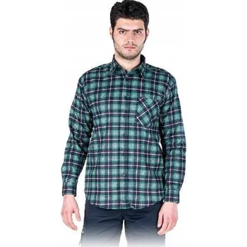 Pánská košile Pracovní košile z jednobarevné flanelové bavlna C3 velikost vel. 3XL