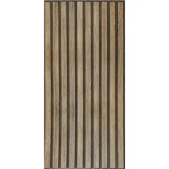 Obklad Samolepící 3D panely lamely šedo-hnědé