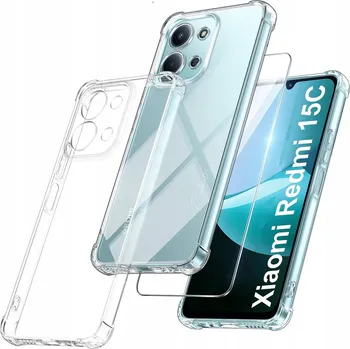 Pouzdro na mobilní telefon POUZDRO ZESÍLENÉ POUZDRO ANTI SHOCK PRO XIAOMI REDMI 15C + SKLO