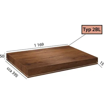 Schodiště Vinylové schody BRASED Ecoline Step 2BL - 9505 Ořech vlašský