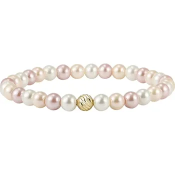 Náramek Majya Stříbrný náramek s perlami ELIANA pozlacený Ag/; ≤8,33 g 11963