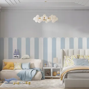 Fototapeta Dětská samolepka na zeď Ochrana stěny Béžové pruhy boho Fototapety pro děti