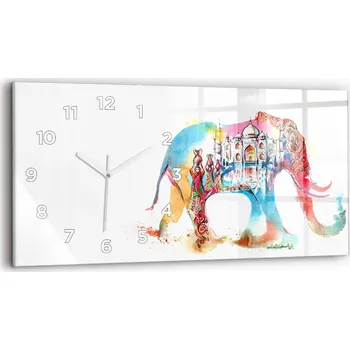 Hodiny Nástěnné hodiny kulatý dekorativní klasické kuchyňské 60x30 cm Kultura Indie