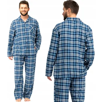 Pánské pyžamo Key pánské pyžamo MNS 492 s dlouhým rukávem, velikost XL