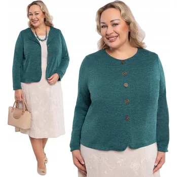 Dámský svetr Tmavě zelený svetr velikosti 60/62