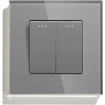 vypínač DVOJITÝ SKLENĚNÝ DOTYKOVÝ SPÍNAČ SVĚTLA - KLASICKÝ