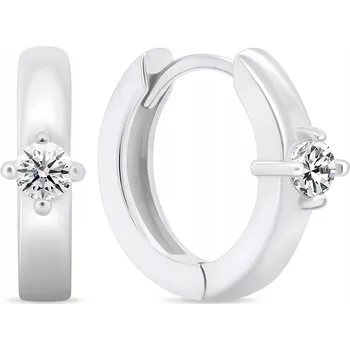 Náušnice Brilio Silver Nadčasové stříbrné náušnice se zirkony EA537W