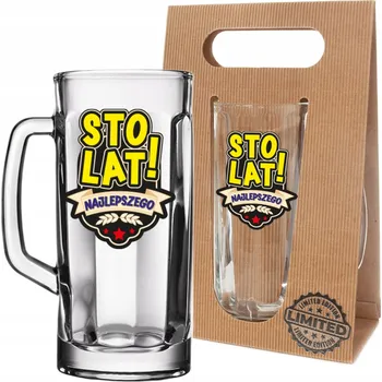 Sklenice Dárek ke Dni horníků - Skleněný Pivní Sklenice - OTEVÍRAČ SUPER MINION