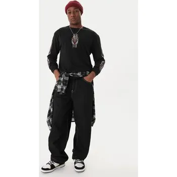 Pánské tričko DC Shoes S dlouhým rukávem Burn Out HLS EDYZT04355 Černá Regular Fit XS