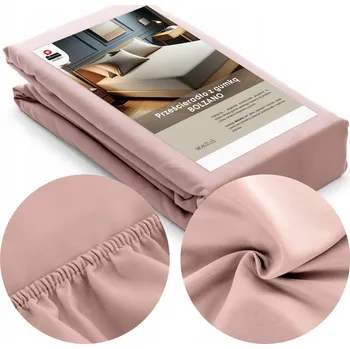 Prostěradlo Prostěradlo s gumou Łóżkoholicy bavlněný satén 90 x 200 cm