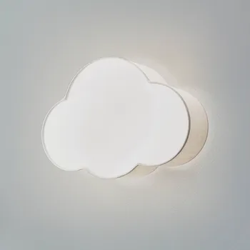 Lampička TK Lighting Nástěnné světlo Cloud, béžové, šířka 43 cm, textil, mrak, E27 béžová, bílá 2 x 15 W LED - Doprava zdarma