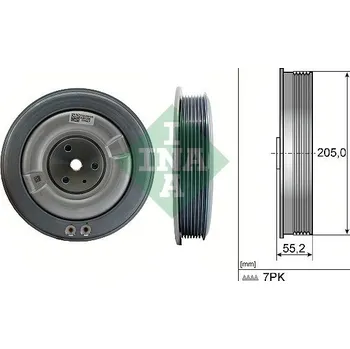 Řemenice, klikový hřídel INA 544 0506 10